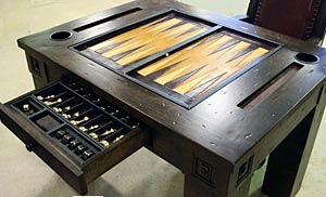 Drawknife American Prairie Variation Backgammon Table